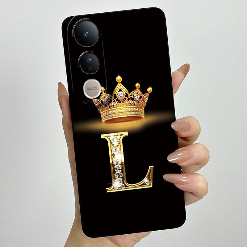 For Vivo V50 Lite 5G Case Luxury Letters Couple Silicone Soft Phone Cases For Vivo V50 V50Lite 5G Camera Protection Back Cover