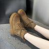 New Thick-soled Women's Shoes Height-increasing Boots Breathable Outdoor Casual and Versatile Thin Boots