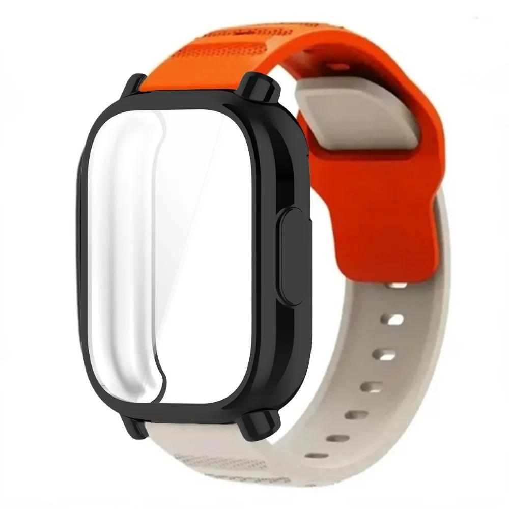 Breathable Silicone Strap+TPU Screen Protector For Redmi Watch 5 Active Band Soft Case For Redmi Watch 5 Lite Sports Band Correa