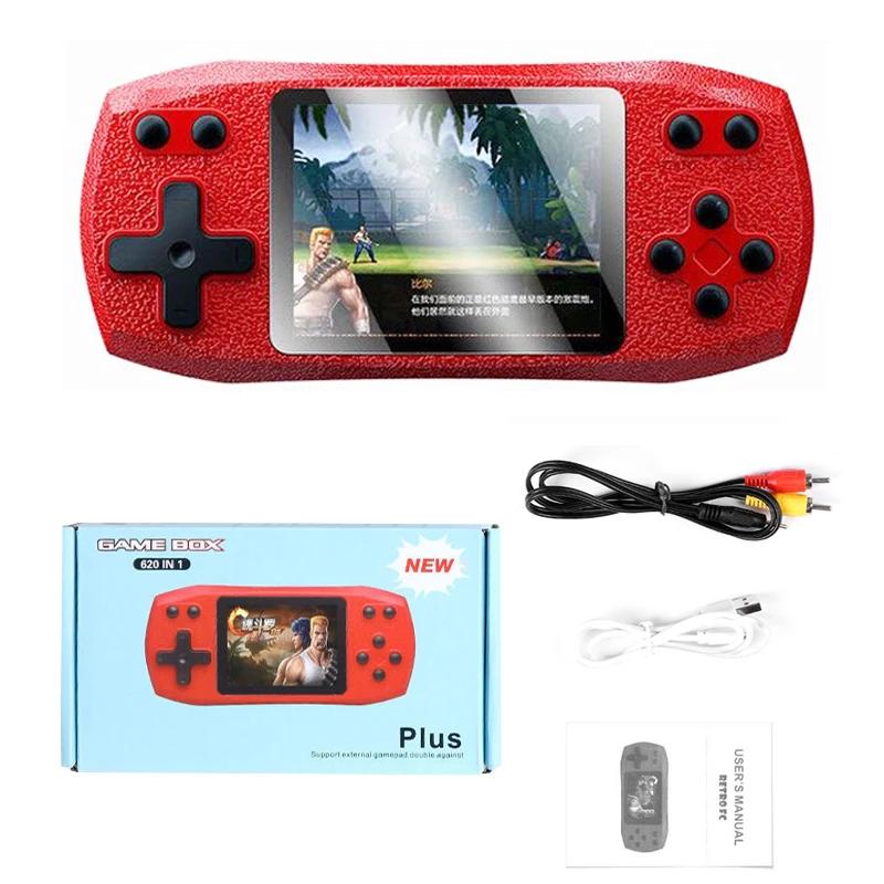 Retro Video Game Console Built in 620 Classic Games 2.4 Inch Portable Handheld Game Player Rechargeable Console AV Ouput