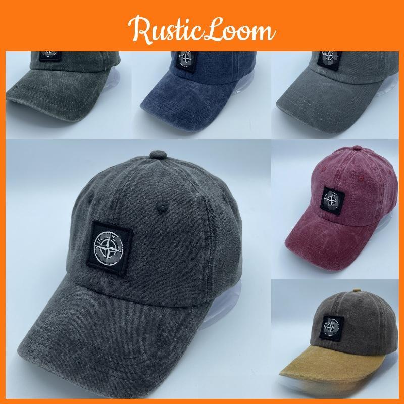 Retro Mens Summer Baseball Cap Embroidered Alphabet Decoration Cap Duckbill