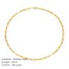 eManco Gold Color Stainless Steel Chain Necklace Women Chain Choker for Woman Jewelry