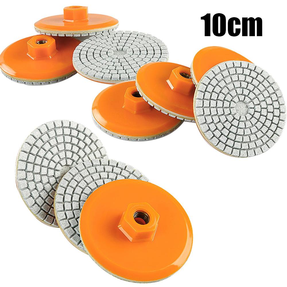 Integrated Stone Trimming Polishing Disc, Diamond Polishing Pads, Wet Dry Polishing Pads Kit, for Granite Stone Concrete Mar
