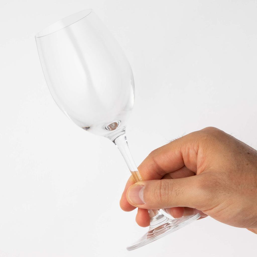 Toyo Sasaki Glass PALLONE Wine Glasses, 250ml, Set of 3, Dishwasher Safe, Shatter-Resistant, Good Design Award Winning, Suitable for Red and White Win