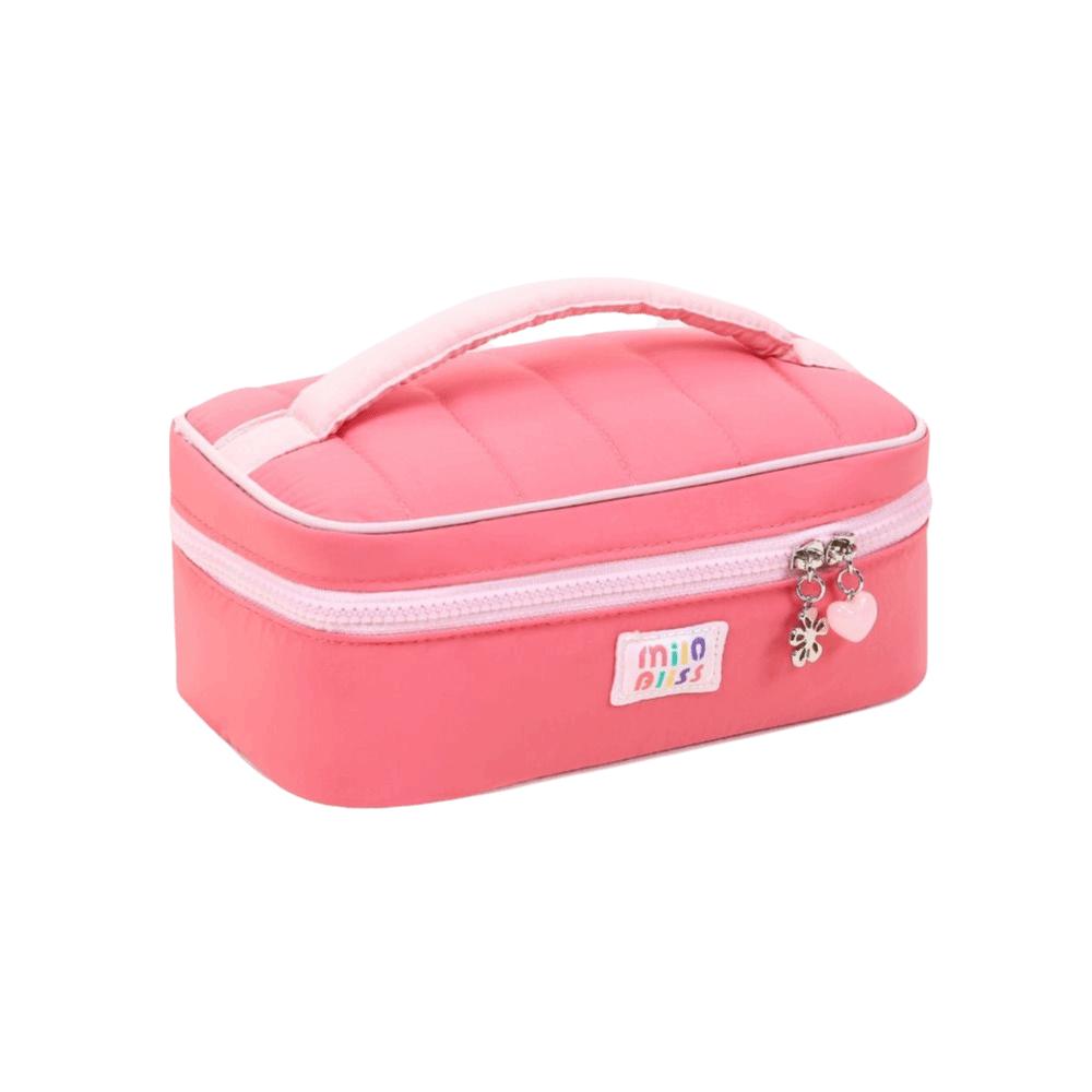 Dopamine Contrast Makeup Bag Handheld Handbag Toiletry Storage Bag Large Capacity Zipper Portable Cosmetic Organizer Outdoor