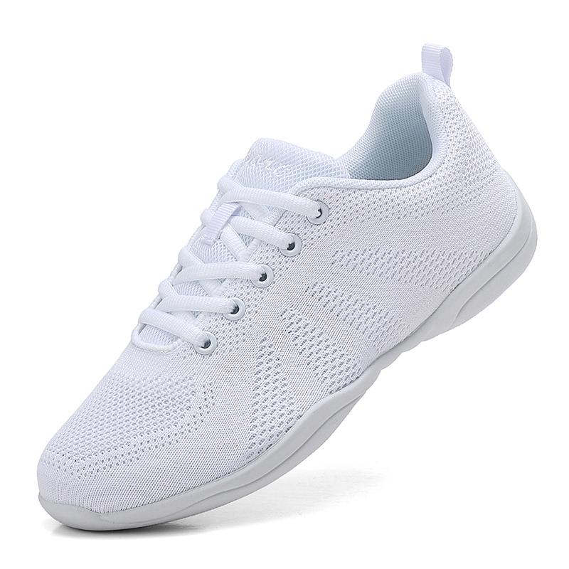 

Competitive Aerobics Shoes White Cheerleading Training Competition Shoes Artistic Gymnastics Breathable Mesh Dance Shoe 31 белый