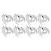 8pcs Candle Snuffer Automatic Candle Decoration Metal Clip Wick Flame Candle Snuffer Silver