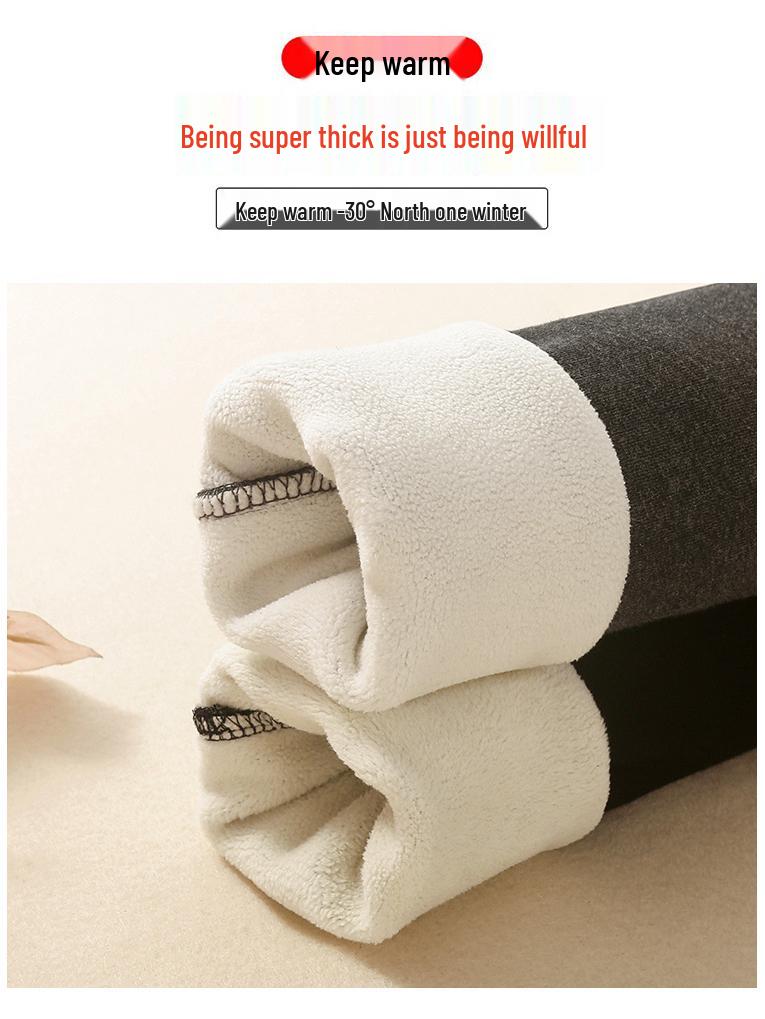 Girls' Fleece-Lined Leggings: Stylish Cotton Pants for Autumn & Winter - Wear Outside, Soft Velvet, Cozy Warmth