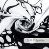 EOBTAIN Black and White Nautical Shower Curtain for Bathroom Summer Starfish and Seaweed Abstract Underwater Fabric Shower Curtain with 10 Hooks
