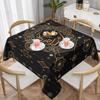Ramadan Kareem Rectangle Waterproof Tablecloth Table Decor Washable Eid Al Fitr Kitchen Dining Tablecloth Eid Mubarak Decoration