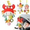With Clamp Plush Stuffed Sensory Toy Distorting Mirror Plush Learning Activity Toy  Travel