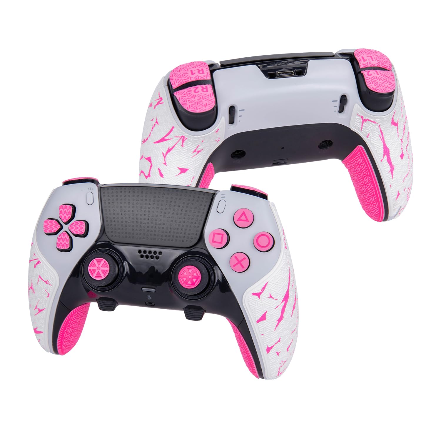 

Hasaku PS5 DualSense Edge Контролер Грип Елітний Барвистий Інноваційний Без Наліпки-Скіна для PlayStation 5 DualSense 1 Біла Стрічка, Версія,