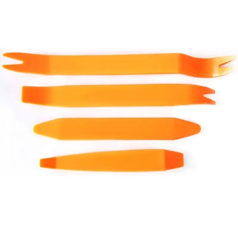4PCS Car Panel Removal Tool Set – Auto Radio, Door Clip, Dash & Trim Pry Tools for Audio Installation & Repair