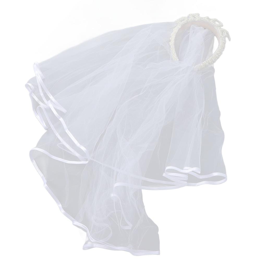 Braut Hochzeit Schleier Künstliche Perle Brief Stirnband Haar Zubehör Nail art Fotografie Werkzeug Whit