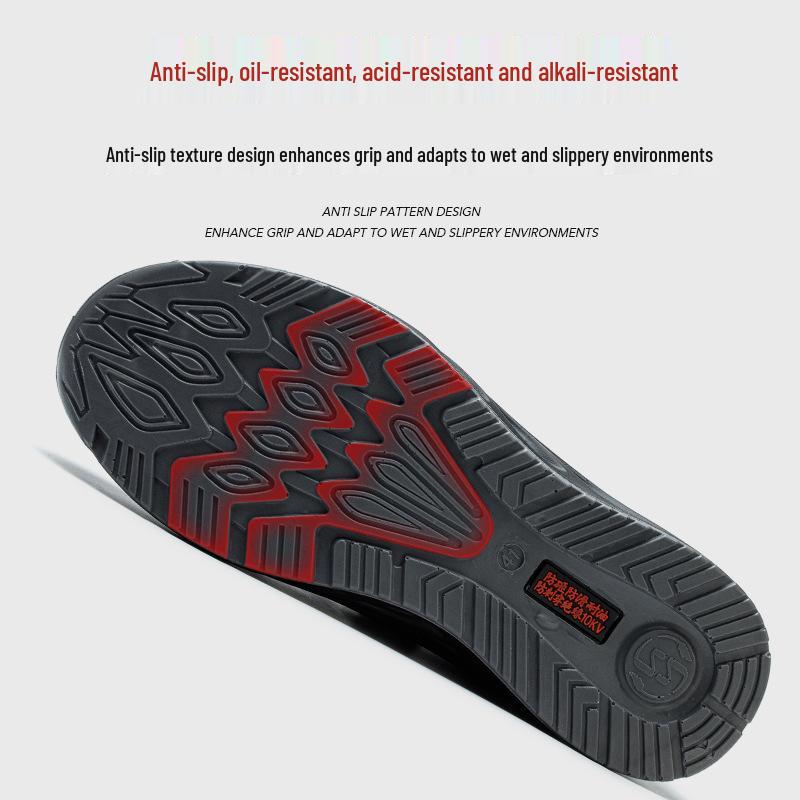 Insulated 6kV Anti-Smash, Anti-Puncture Lightweight Oil-Resistant Work Shoes