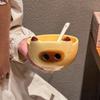 Cute Kapibara Ceramic Rice Bowl Household Personal Tableware High Value Eating Bowl Dessert Bowl