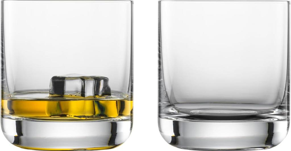 Zwiesel Glass (ZWIESEL GLAS) Shatter-Resistant Tumblers, Simple Design, for Whiskey and Hard Liquor, Pair of 2, Machine-Made (m123664)