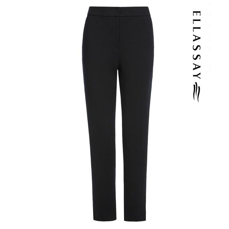 ELLASSAY Women's Wool Blend Pleatless Trousers