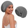 Women's Modal Satin Lined Nightcap Turban Hat with Adjustable Elastic