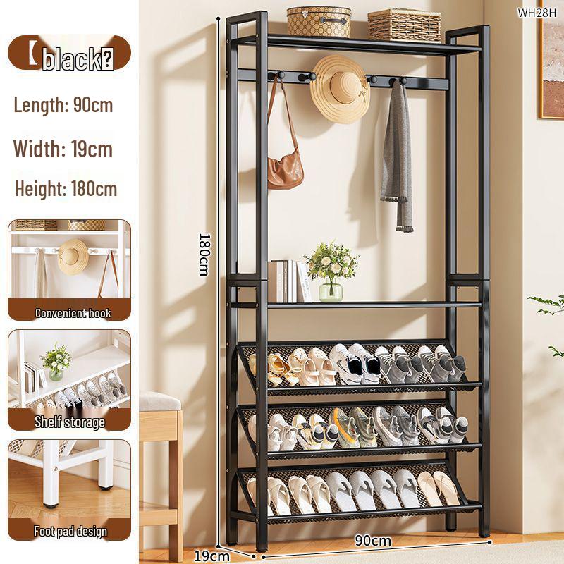 Compact Shoe & Clothes Rack for Dorm or Rental Spaces - Multi-Layer Narrow Design