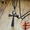 Vnox Náboženské Egyptské Ankh Křížové Náhrdelníky Z Nerezové Oceli Symbol Života Křížové Přívěsky Modlitební Dárky Šperky