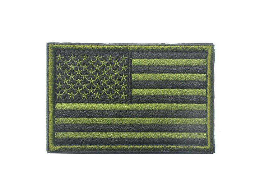 US Flag Embroidered Velcro Patch for Backpack or Shoulder
