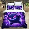 Cartoon Gengar Print Bedding Set Duvet Cover Comforter Bed Youth Kids Girl Boys Luxury Birthday Gift