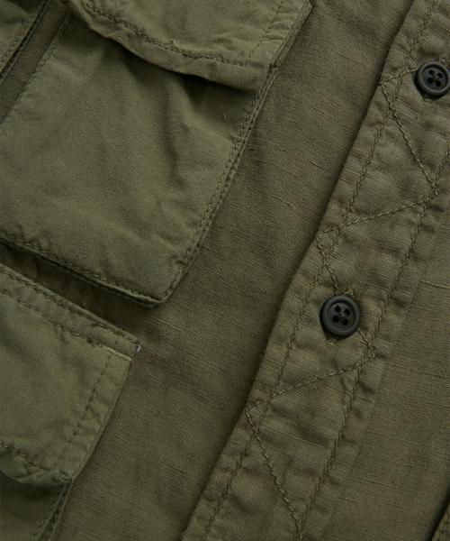 ALPHA INDUSTRIES Long Sleeve Multi-Pocket Shirt Og-107 Green