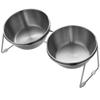 Ergonomic Dog Bowls With Double Bowl Splash Proof Dish Durable Bowl For Healthy Eating Heavy Duty Dish