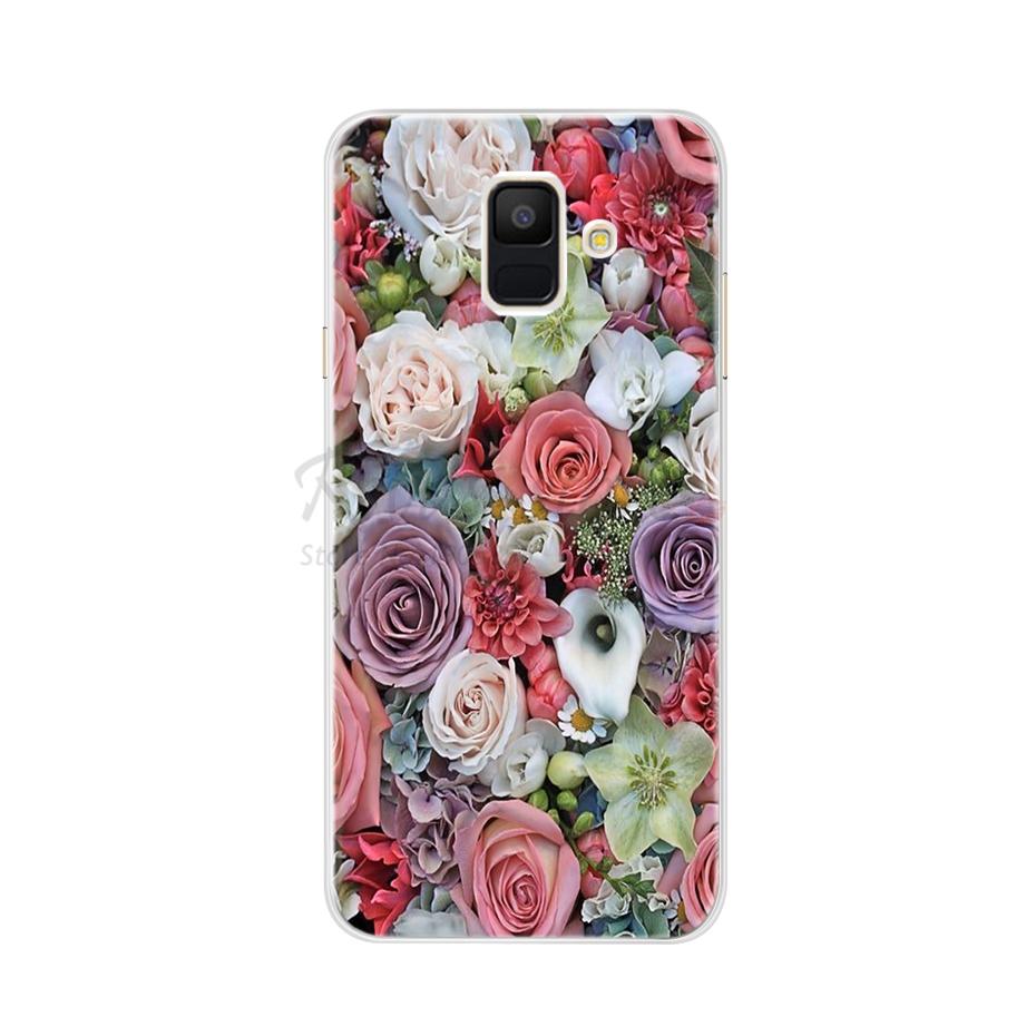 Case For Samsung Galaxy A6 2018 Transparent Cartoon Soft TPU Silicone Phone Cases Back Cover For Samsung Galaxy A6 A 6 Plus 2018