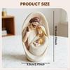 Holy Family Statue Ornament Unique Nativity Hand Painted Religious Sculpture Resin for Desk