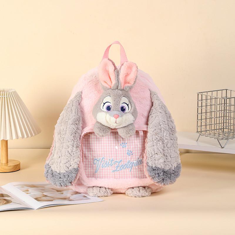 Zootopia Judy Plush Backpack With Soft Long Pile For Kids And Teens