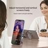 Magnetic Phone Ring Holder Grip with Dual-Side Magnets Triple Folding Zinc Alloy Kickstand