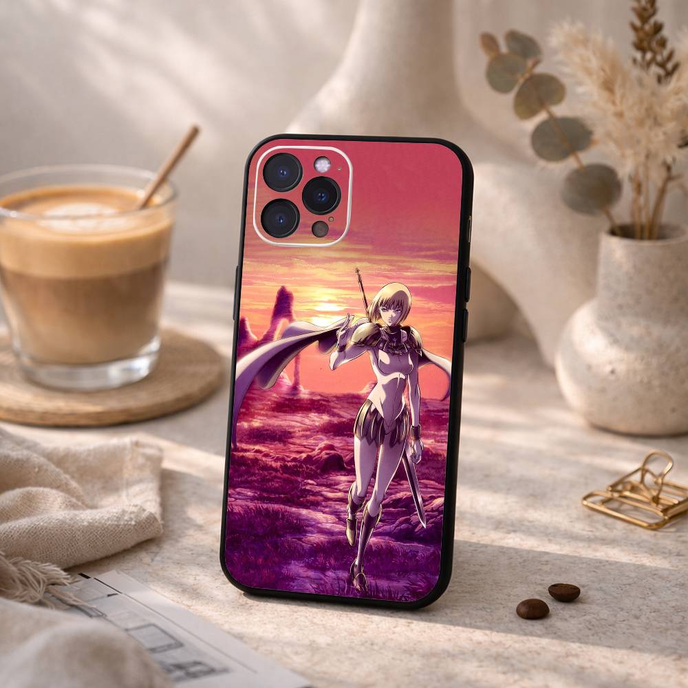 Classic C-Claymore Claire Phone Case For iPhone17,16,15,14,13,12,Plus,Pro Max, 5G Others Soft Black Cover