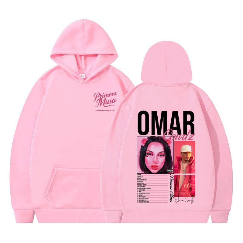 Rapper Omar Courtz Primera Musa Album Tour 2025 Hoodie Herren Damen Ästhetischer Pullover Langärmlig Lässige Sweatshirts Fan-Geschenke