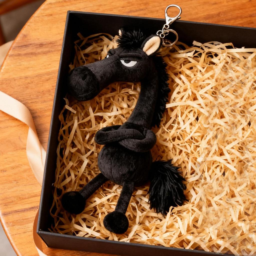 2026 Horse Purse Charm Cute Plush Decoration Pendant Cute Keychain Year Of The Horse For Backpack Boyfriend Friend Girl Women