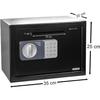 Electronic Deposit Safe - Genie Hand - B-class - Anti-bounce - Steel - 20x35x25 Cm