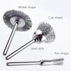 45 Pcs/set Stainless Steel Wire  Brushes Practical Polishing Accessories Compatible For Dremel