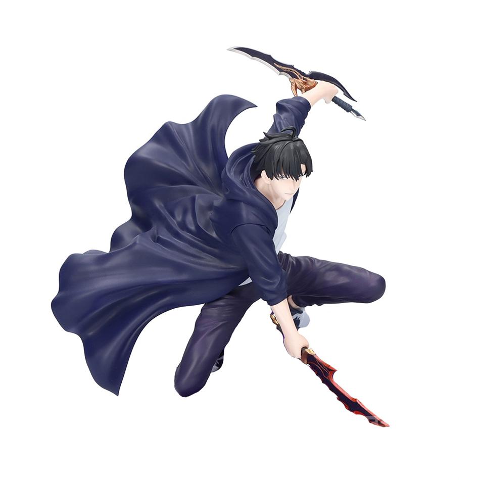 På lager Solo Leveling Skyggekongen Figur Sung Jinwoo Cheng Xiaoyu Håndholdt Modell Skrivebordsdekorasjon Anime Samlingsmodell Gave