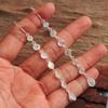 Moonstone Women Long Dangle Earring 100% 925 Sterling Silver Handmade Wedding Jewelry