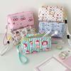 with Lanyard Cloth Cartoon Stationery Bag Pen Bag Pencil Pouch Korean Style Pencil Case  Student