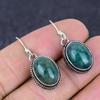 Natural Green Apatite Gemstone 925 Sterling Silver Jewelry Earring 1.38" n0t85