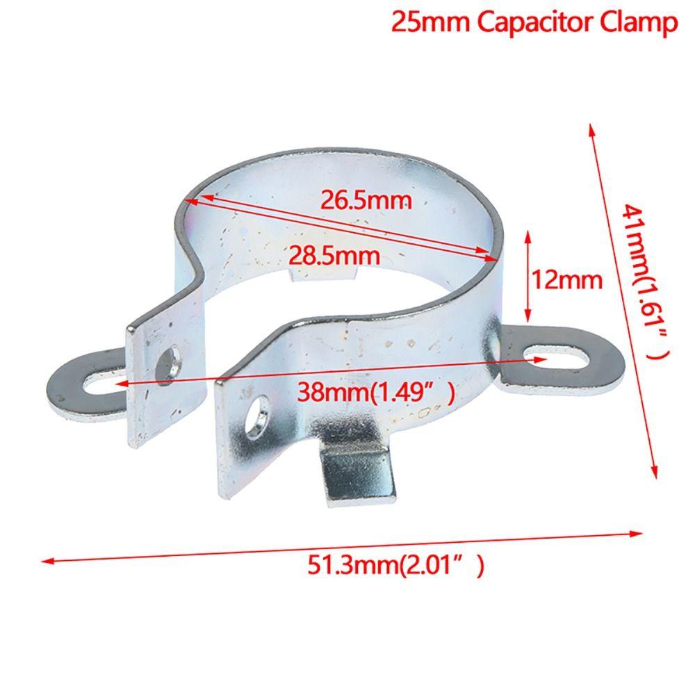 1Pcs Fastening Clamping Ring Capacitor Clip Tin Plated Fixing Bracket Durable Mounting Clamp