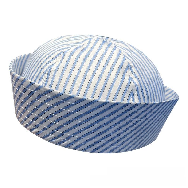 Stylish Striped Sailor Hat For Women Summer Lightweight Breathable Fashion Accessory