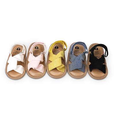 Infant Baby Girl Sandals Summer Princess Flat Anti-Slip Rubber Sole Light Weight Crib Shoes Newborn Girl Sandals