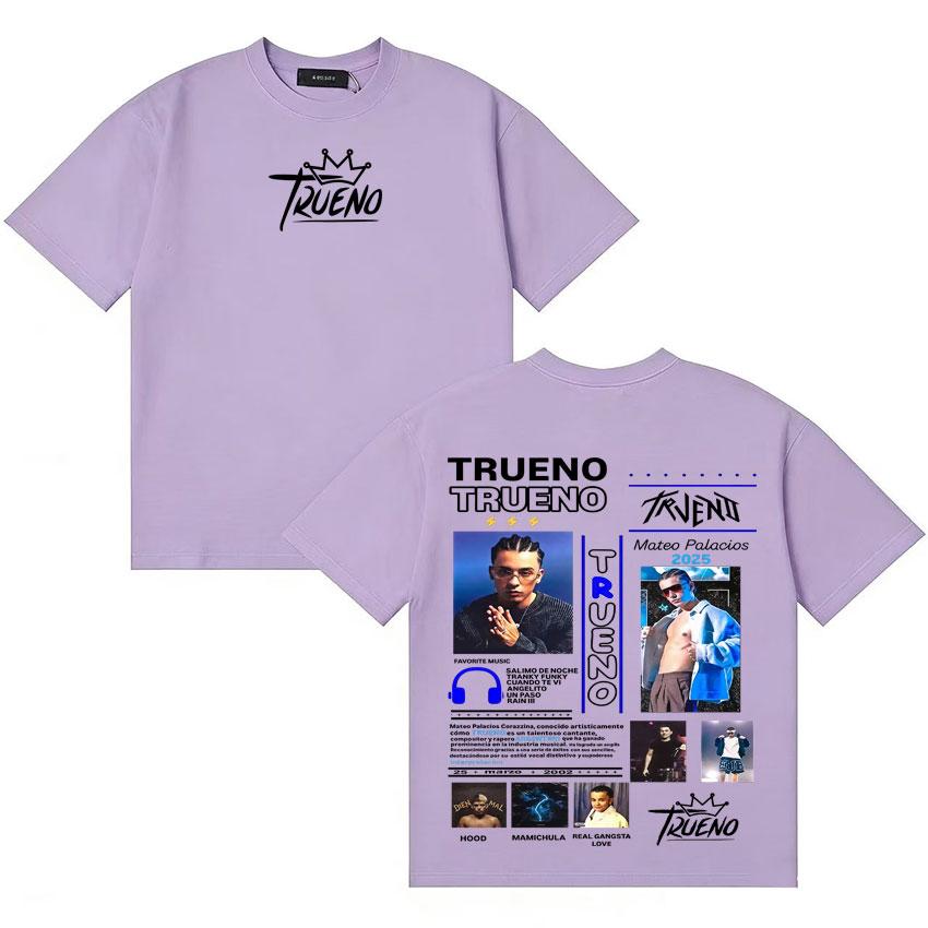 Rapper Trueno Trendy Graphics Tshirt Unisex Women Fashion Casual Short Sleeve Tee Shirt Hot Sale Cotton Oversized Comfort Tshirts