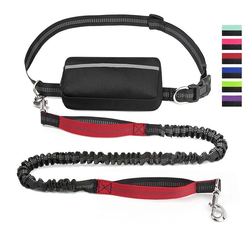 

Hand Free Dog Leash for Pet Walking Running Jogging Adjustable Dog leash Waist Belt Chest Strap Traction Rope Dog Accessories красный