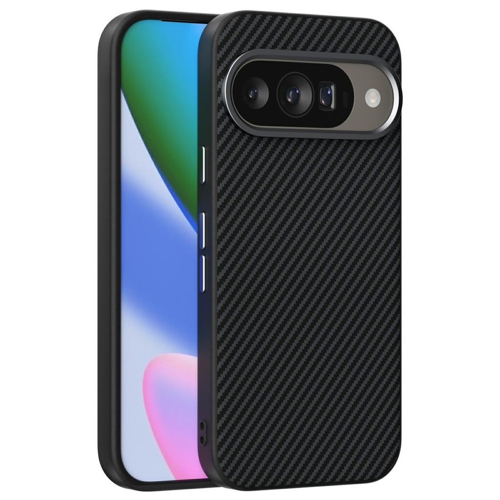 ABEEL For Google Pixel 10 / 10 Pro Magnetic Case Carbon Fiber Texture TPU PC PU Phone Back Cover
