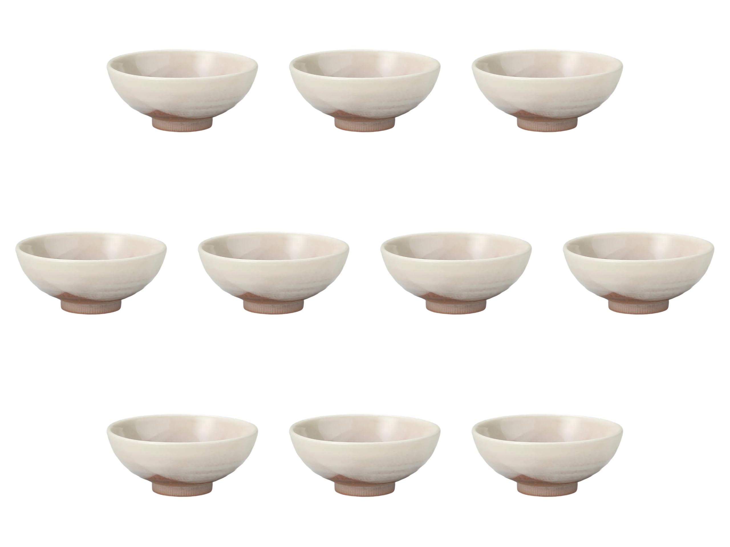 

Набор из 10 подвесных больших плоских пиал для риса x Набор пиал для риса Setomonohonpo [12,8 5,8 см]