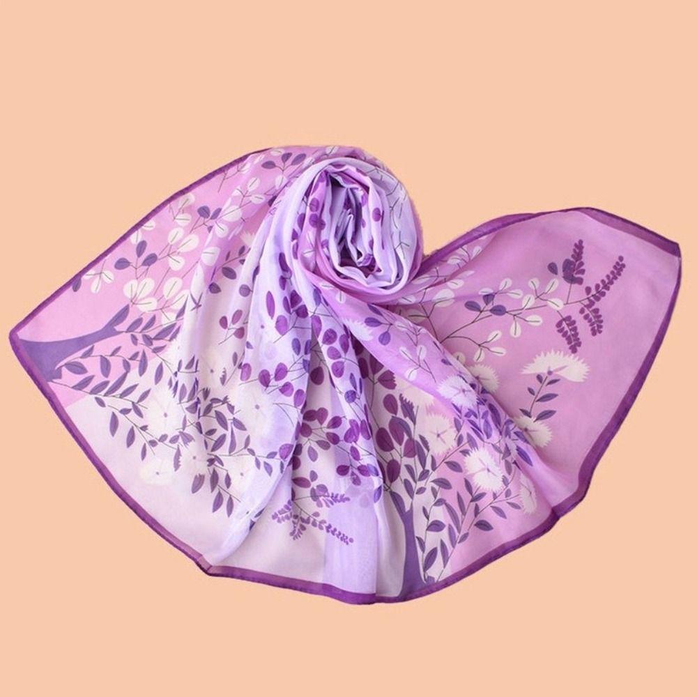 Thin Sunscreen Shawl Long Female Wrap Shawls Elegant Chiffon Scarf  Women's Fashion